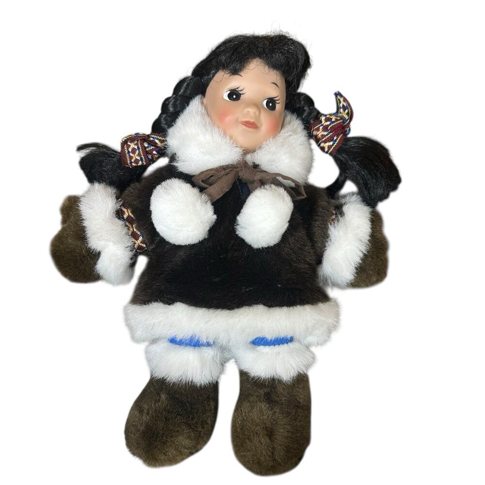 Arctic Circle Enterprises Alaskan Friends Genuine Native Style Eskimo Doll 9"